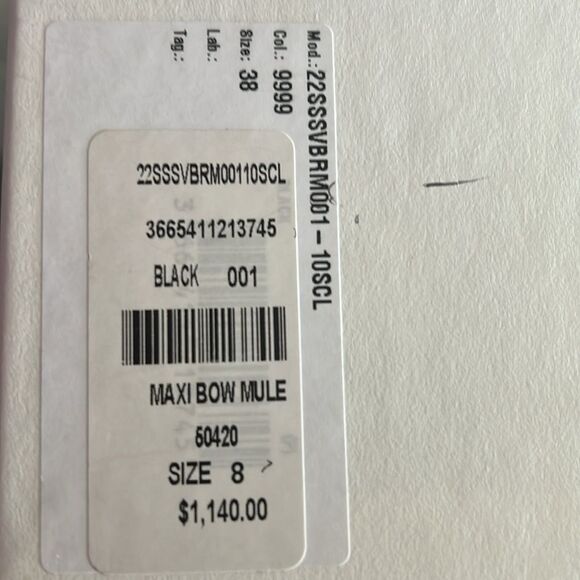 NEW Giambattista Valli Max Bow Padded Mules, Black, New, Size 8 - Picture 9 of 11